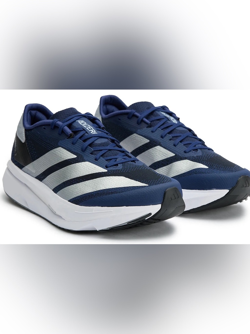 NWT Adidas Adizero SL2 Mens Blue and Gray Sneakers Size 10